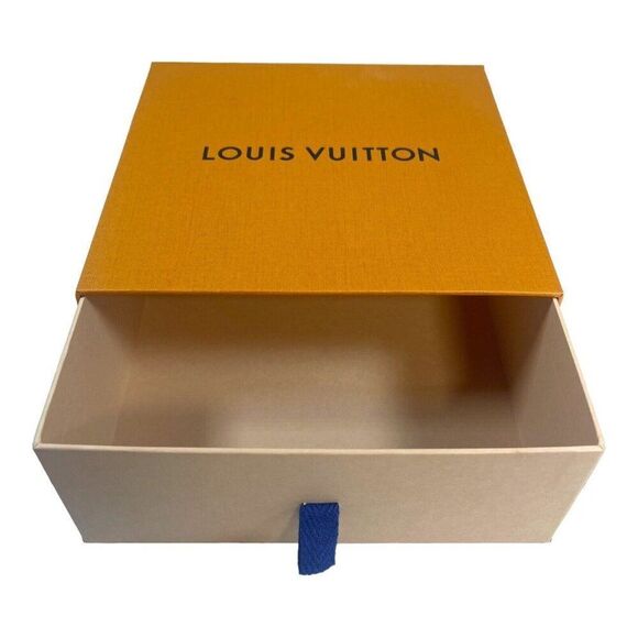 Louis Vuitton Authentic Empty Gift Box6.75x6.75x3 Purse Wallet Drawer Style Ora - Picture 6 of 9